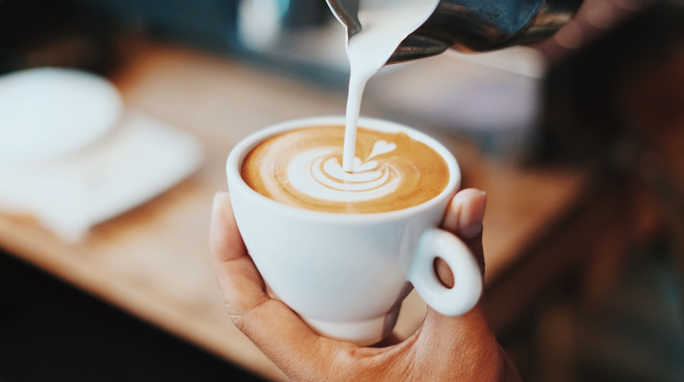 Milk pour over espresso for a honey-process Colombia lot